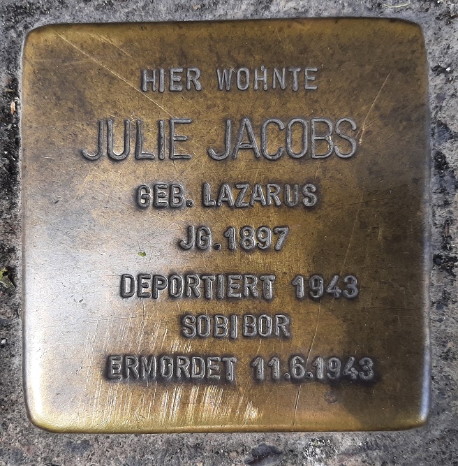 Stolpersteine Zuckerbergstraße 20 #3