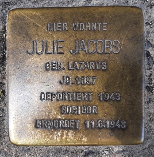 Stolpersteine Zuckerbergstrae 20 #3