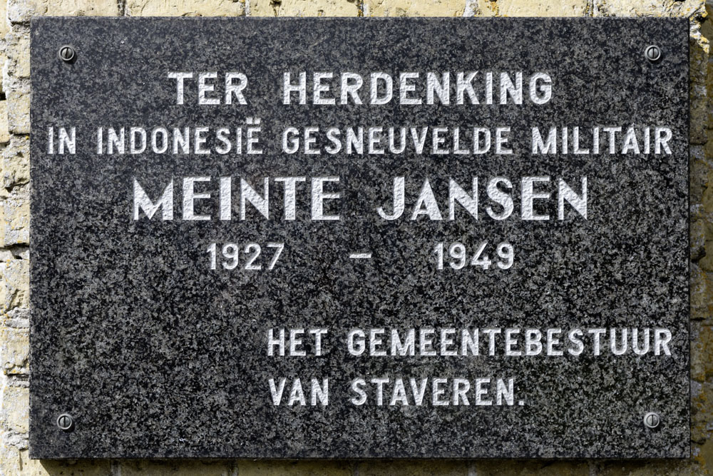Memorial Stone Meinte Jansen #2