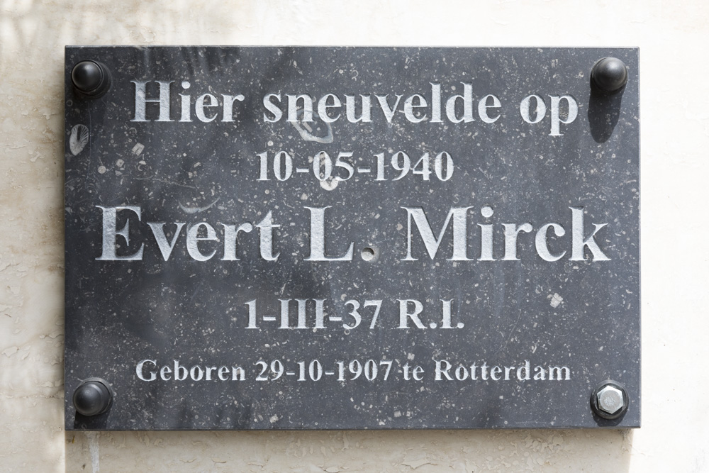 Plaque Evert L. Mirck
