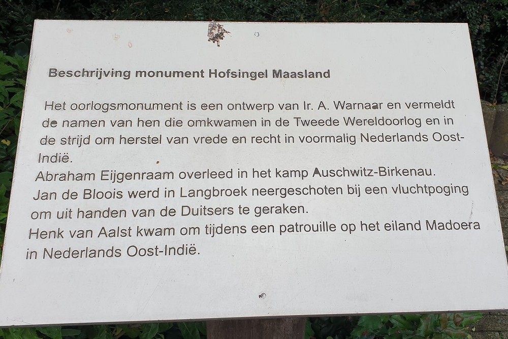 Oorlogsmonument Maasland #3