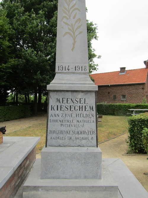 Oorlogsmonument Meensel-Kiezegem #3