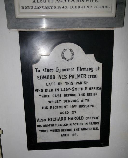 Gedenkteken Edmund Ives Palmer en Richard Harold Palmer #1