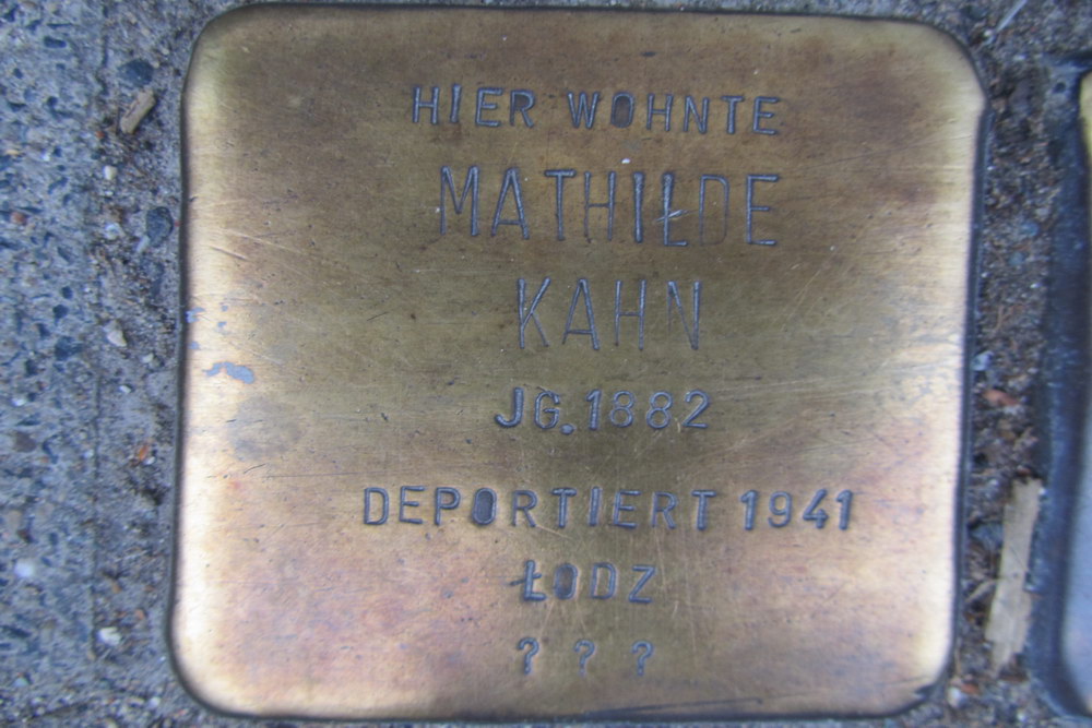 Stolpersteine Kartäuserhof 37 #3