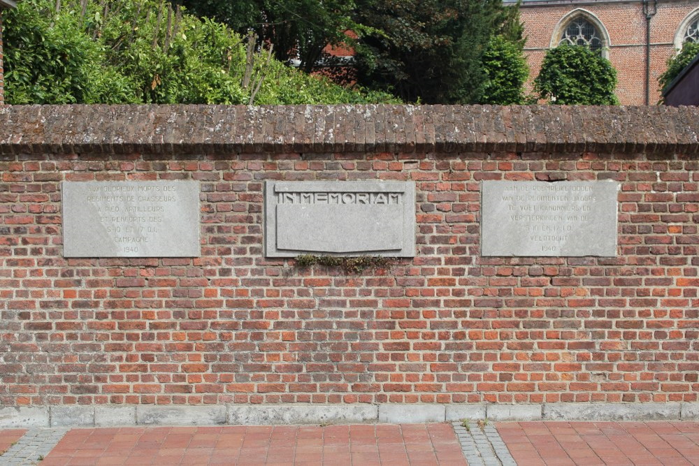 Memorials Belgian Regiments Nevele #1