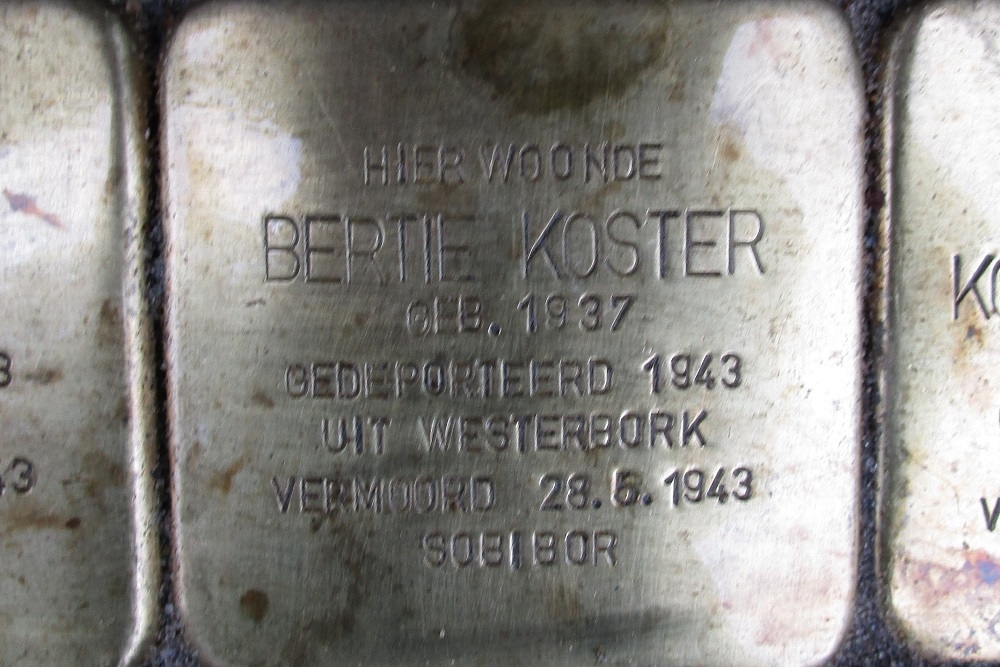 Stolpersteine Prinses Margrietlaan 20B #3