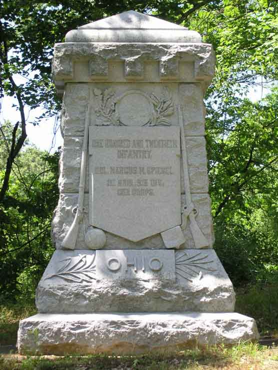 Monument 120th Ohio Infantry (Union) #1