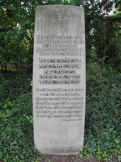 Monument Verdwenen Joodse Gemeenschap Esens