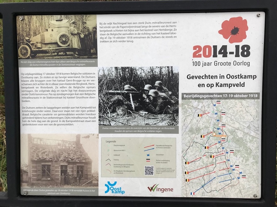 Cycle Route Battle of the Ringbeek, Information Board Kampveld #3