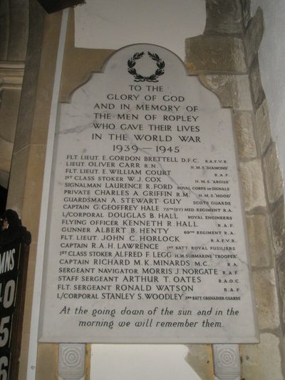 War Memorial St Peter Church