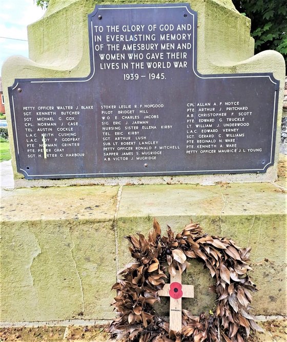 War Memorial Amesbury #3