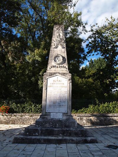 Oorlogsmonument Aunac