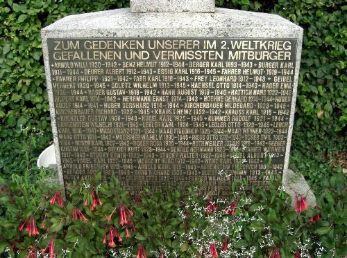 War Memorial Kleinsteinbach #2