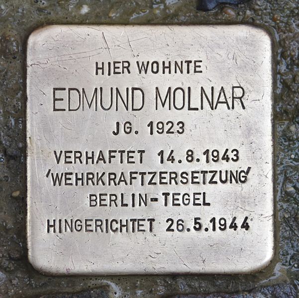 Stolperstein Molnarplatz 14