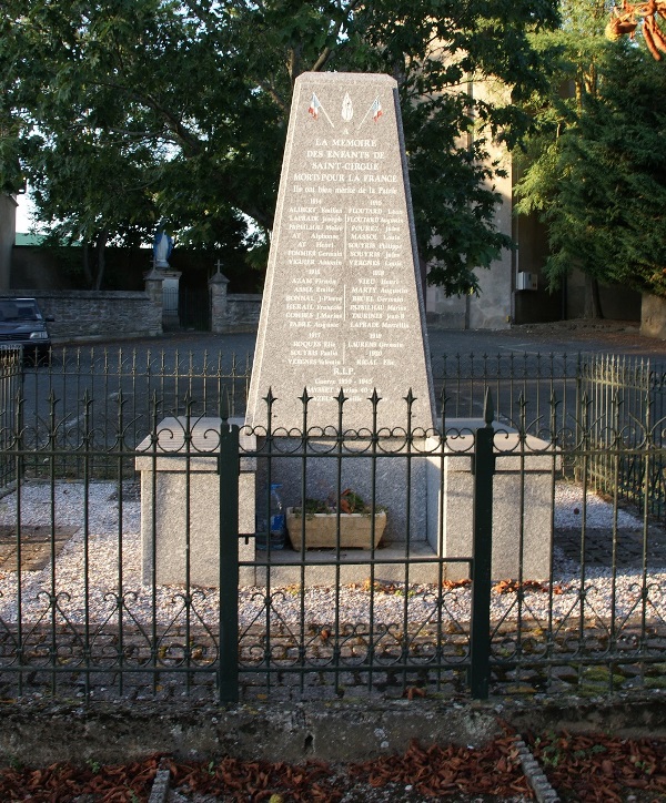 Oorlogsmonument Saint-Cirgue #1