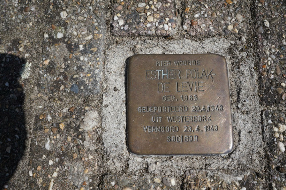 Stolperstein Achterstraat 55 (nu Bleekstraat 55)