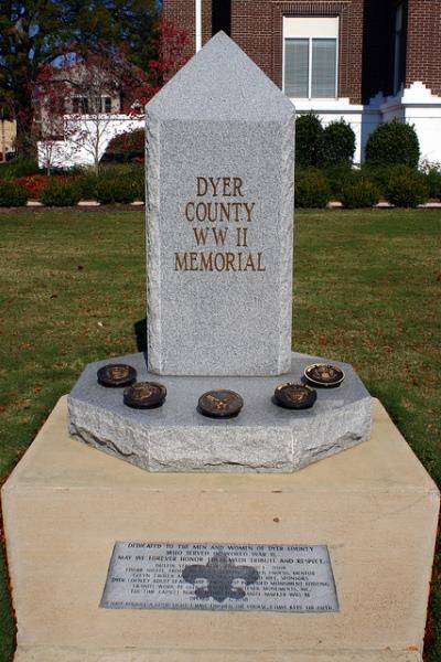 Oorlogsmonument Tweede Wereldoorlog Dyer County #1