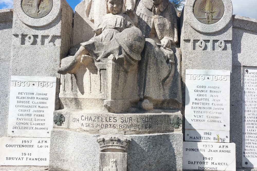 Oorlogsmonument Chazelles sur Lyon #3