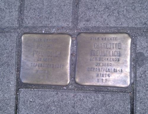 Stolpersteine Glashttenstrae 110-112 #1