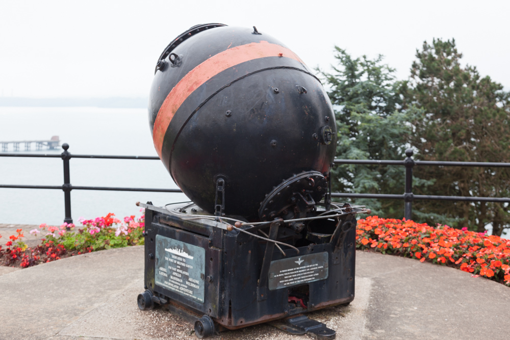 War Memorial with Sea Mine Milford Haven