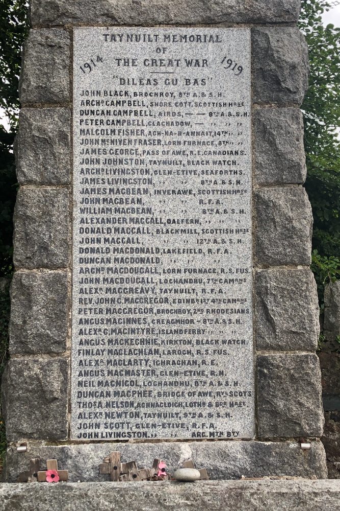 War Memorial Taynuilt #4