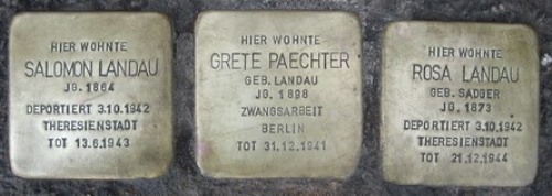 Stolpersteine Universitätsring 6