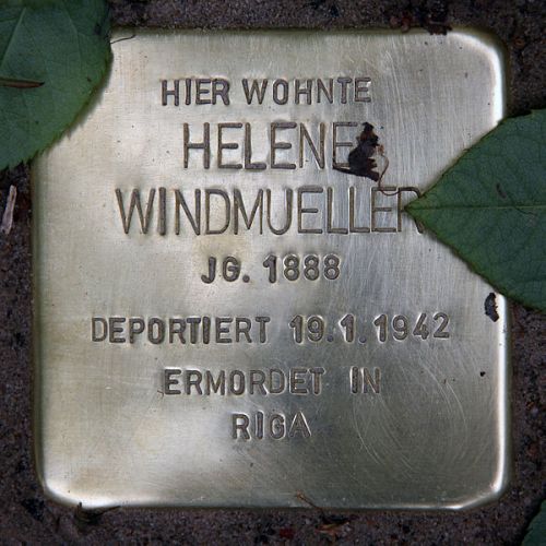 Stolpersteine Handjerystraße 29 #5