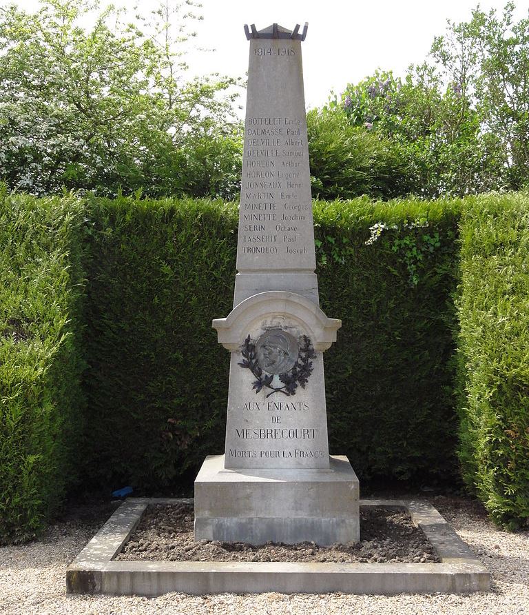 Oorlogsmonument Mesbrecourt-Richecourt