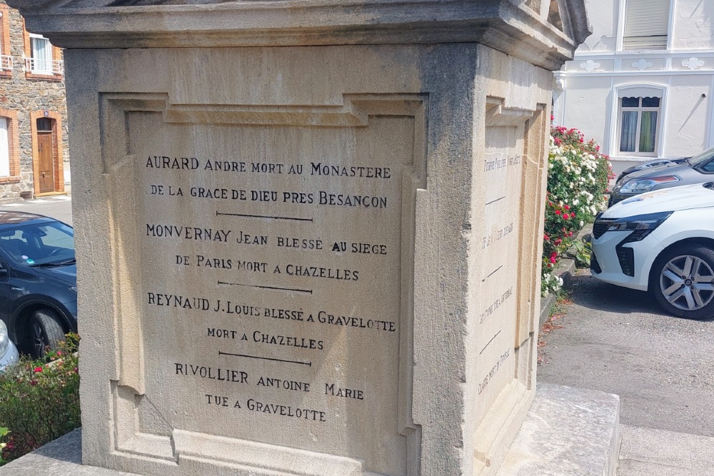 War Memorial  Chazelles-sur-Lyon #3