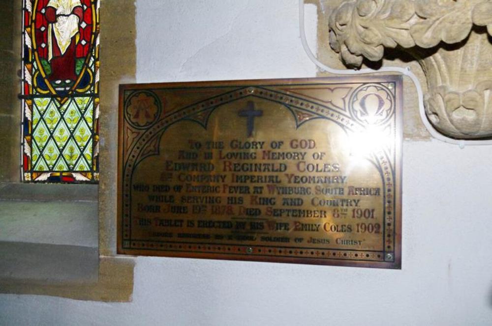 Memorial Edward Reginald Coles