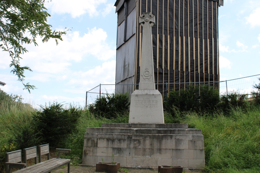 Monument South Wales Borders / Worcestershire Regiment Geluveld #1