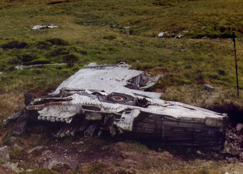 Crash Site & Weckage P-38 Lightning Fighter Blaenrheidol #1