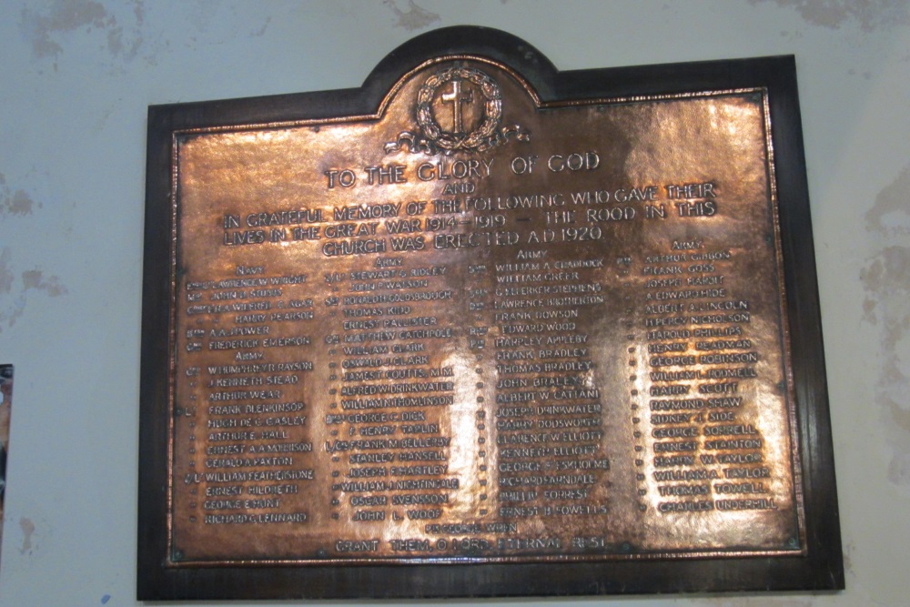 Oorlogsmonument Christ Church Redcar #2