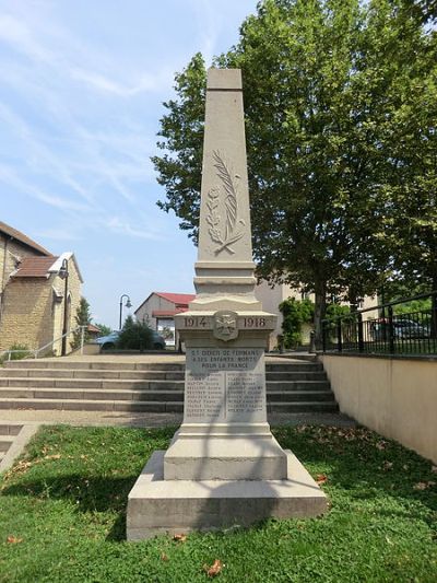 Oorlogsmonument Saint-Didier-de-Formans