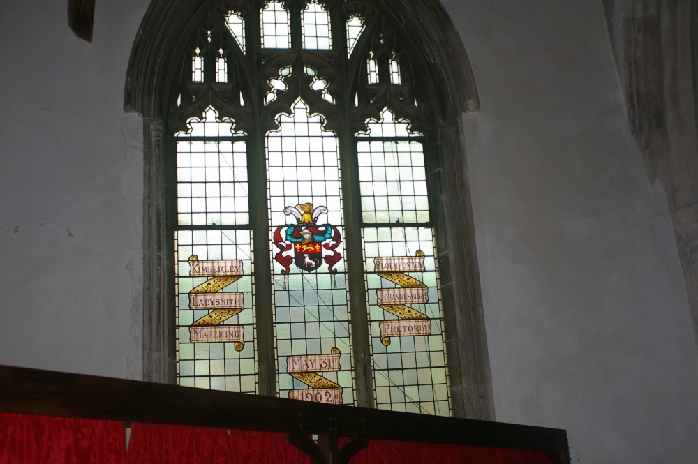 Boer War Remembrance Window St Peter's Church #1