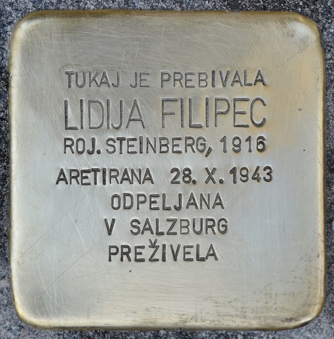 Stolpersteine Štefanova ul. 8 #2