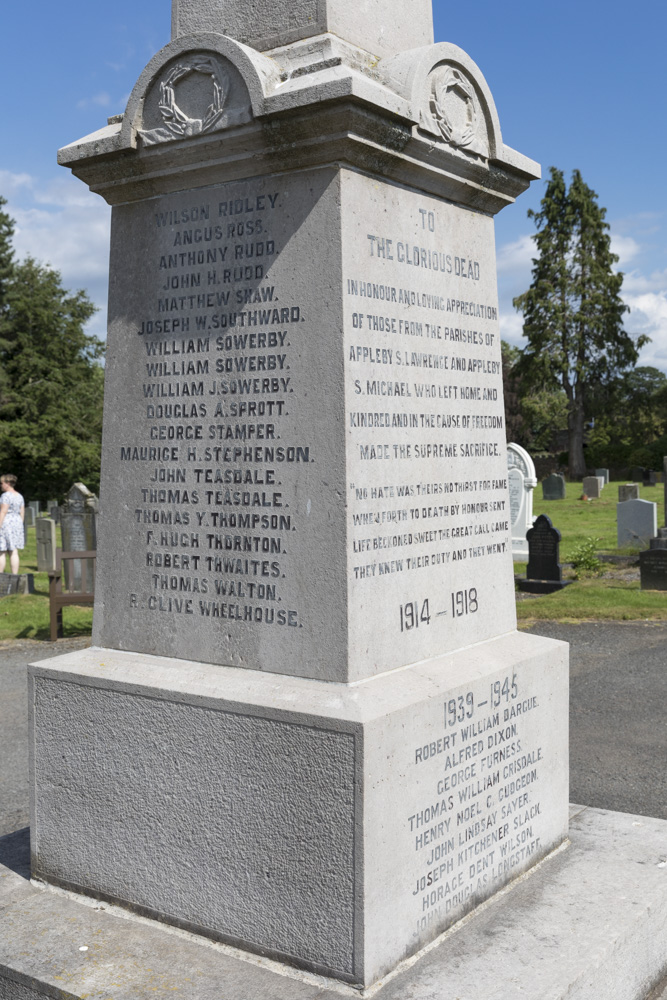 Oorlogsmonument Appleby St. Lawrence & Appleby St. Michael #4