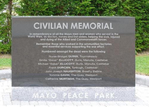 Memorials Mayo Peace Park - Garden of Remembrance #2