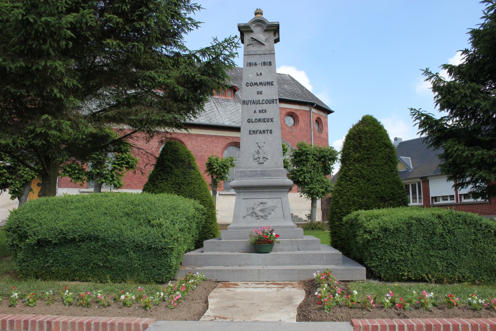 War Memorial Ruyaulcourt #1