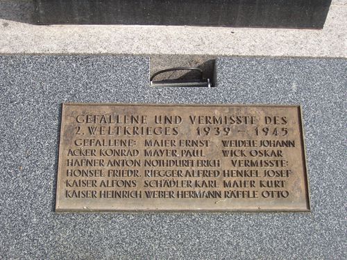 Oorlogsmonument WO2 Möggingen