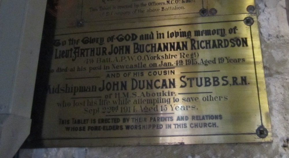 Memorials St Nicholas Church Guisborough #5