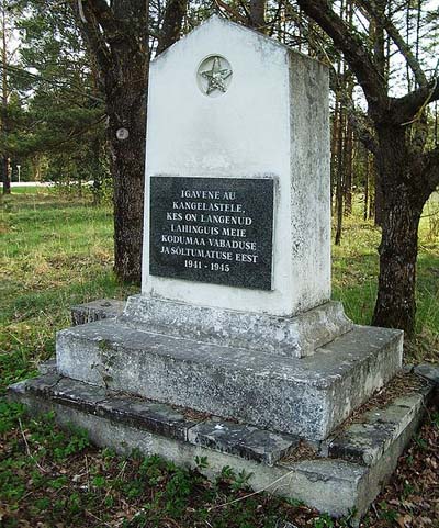 Mass Grave Soviet Soldiers Lihula