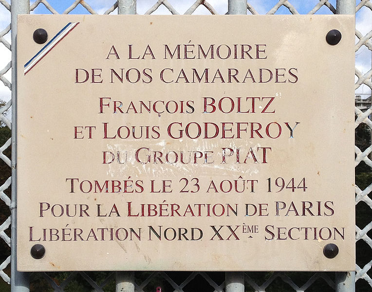 Gedenkteken François Boltz en Louis Godefroy