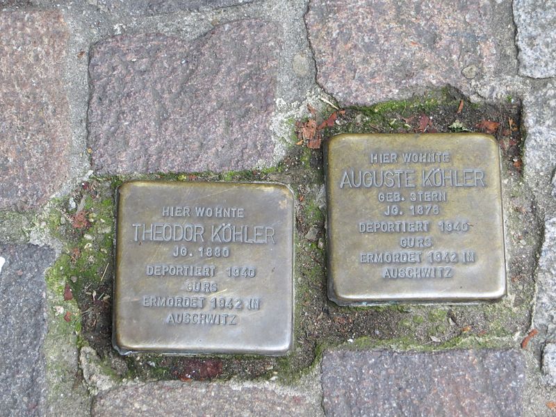 Stolpersteine Sonnenplatz 1