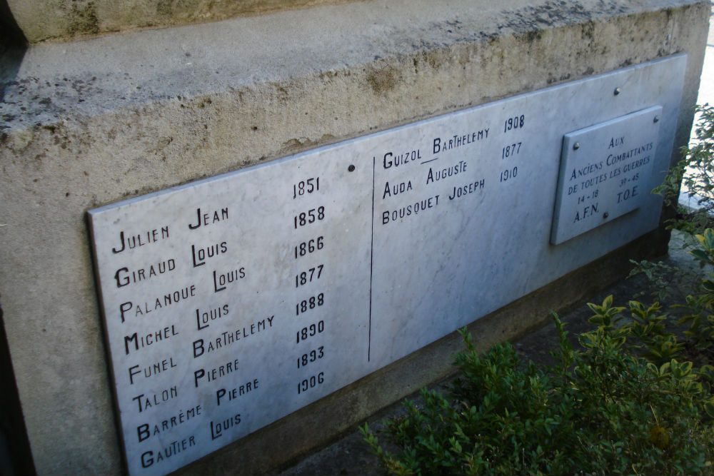 Oorlogsmonument Valbonne #2