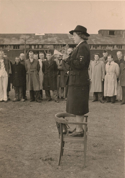 Toespraak Loes van Overeem te Kamp Amersfoort (5-5-1945)