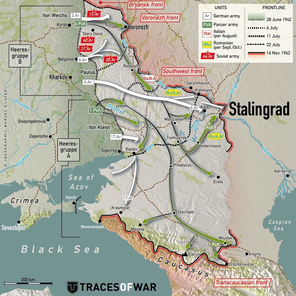 ww2 stalingrad russia map