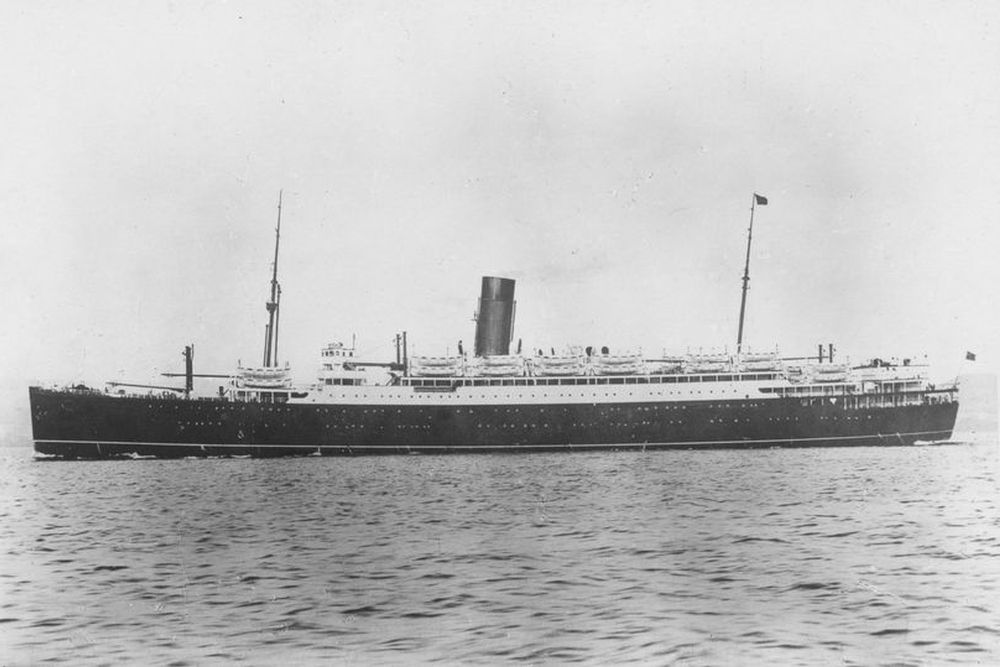 Britse Troepentransportschip HMT Lancastria