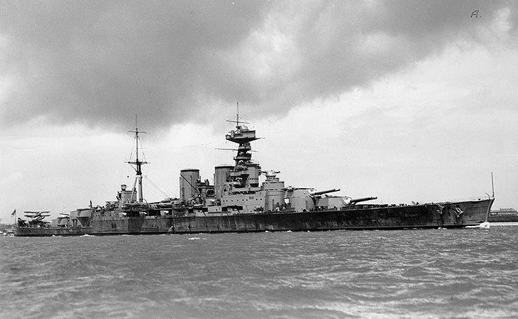 Britse slagkruiser HMS Hood