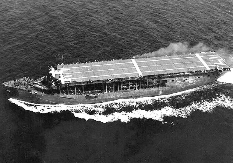 Amerikaans Escortevliegdekschip USS Long Island (CVE-1)